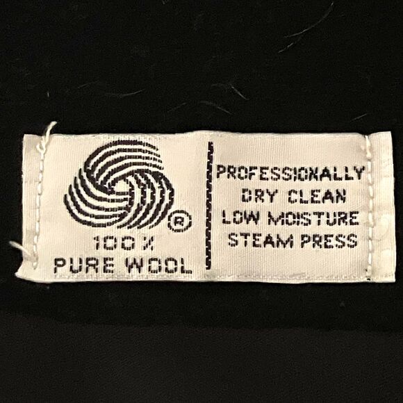 Alorna Vtg Long Wool Coat Open Embroidered Soutache Ribbon Collar L XL 2XL Black - Picture 4 of 16